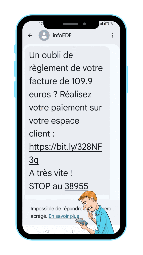 Facture-impayée-message indésirable